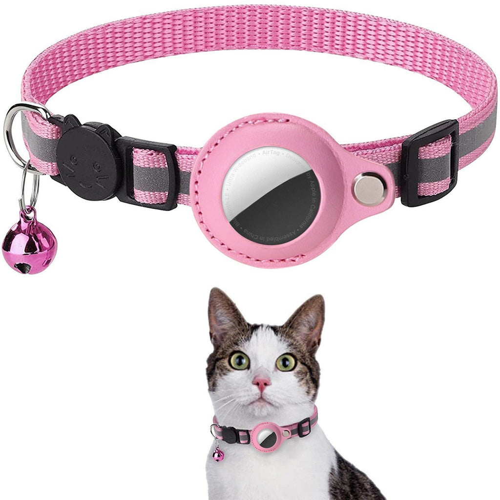 Collar for Airtag anti-loss positioning tracking kitten reflective bell
