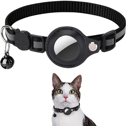 Collar for Airtag anti-loss positioning tracking kitten reflective bell